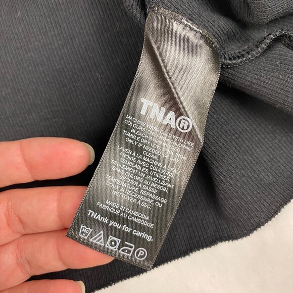 NWT TNA Cropped Tank Women's Size XL Black - Picture 13 of 14